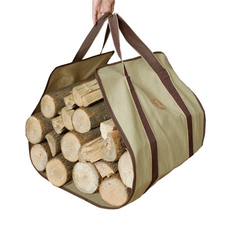 bunnings canvas wood carrier.